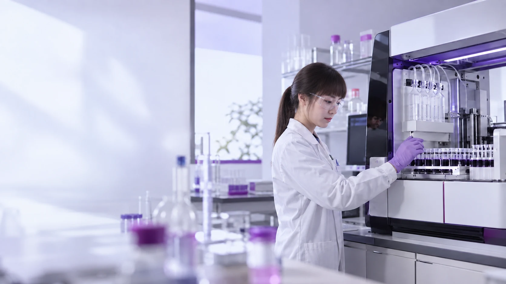 Automated peptide synthesizer — project illustration