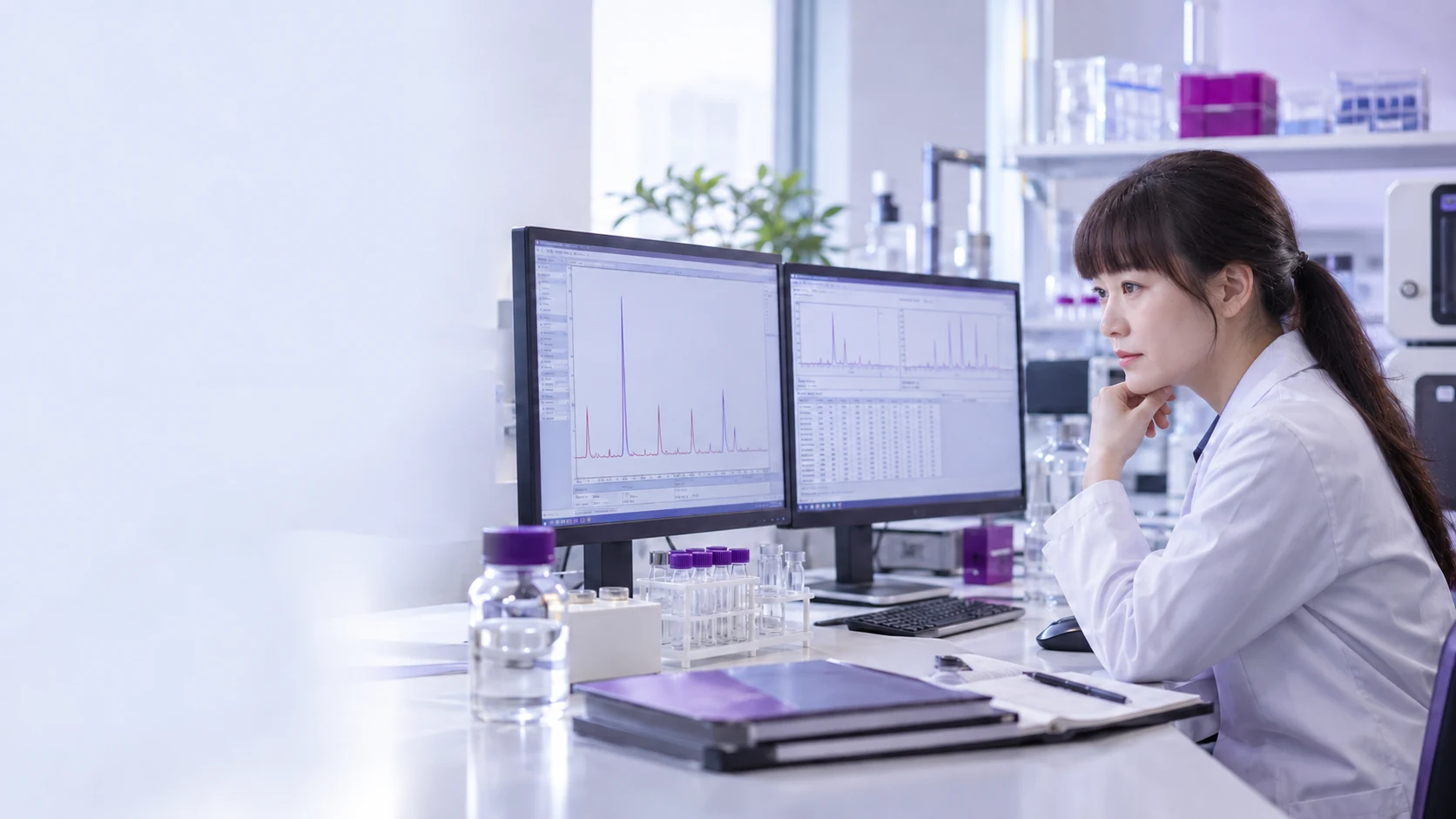 Chromatogram review workstation — project illustration