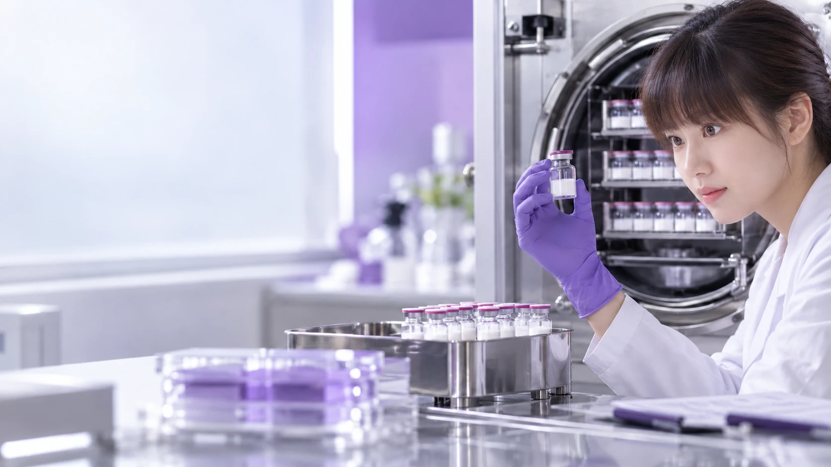Freeze drying development experiment — project illustration