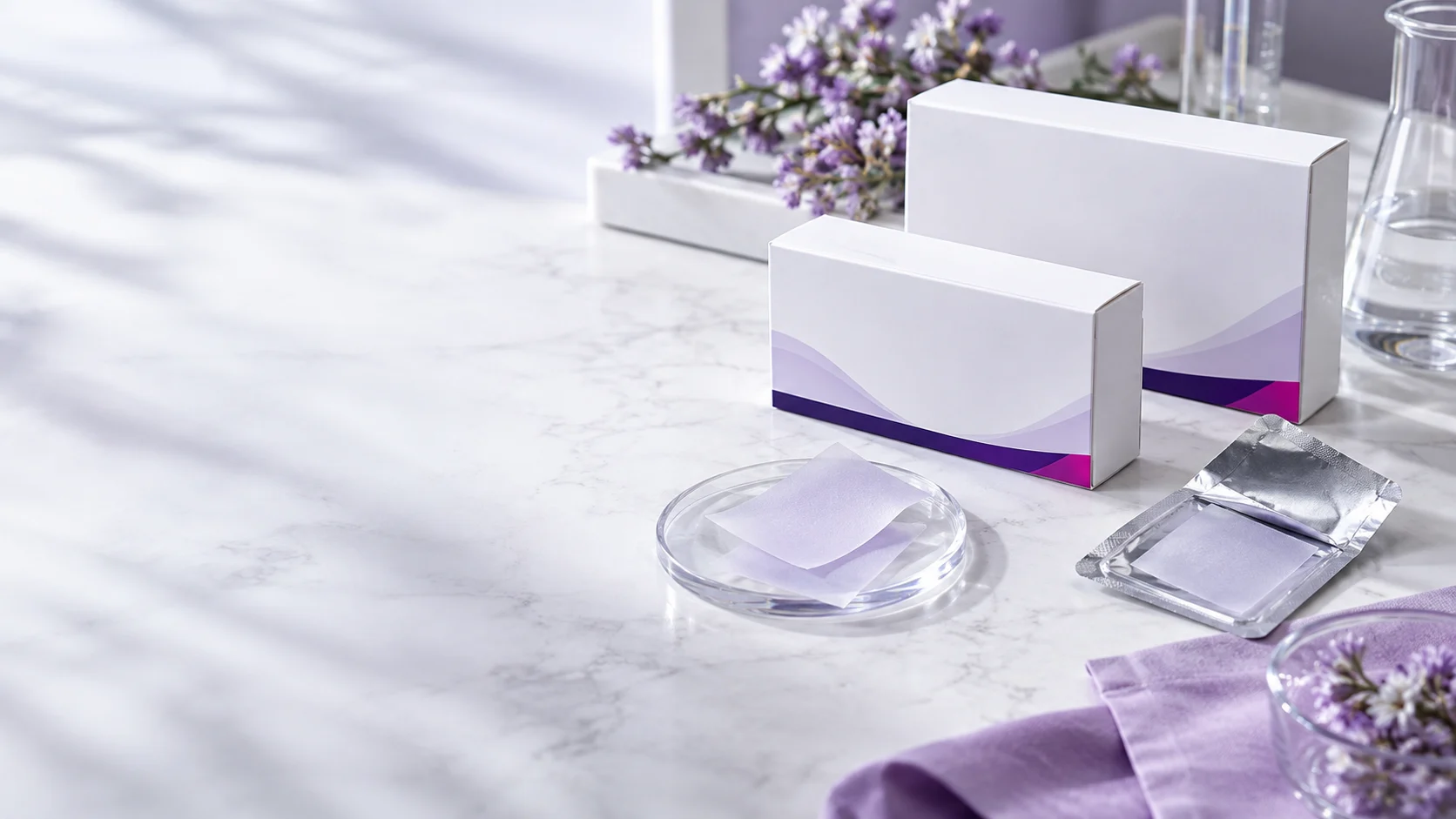 White oral film secondary cartons — project illustration