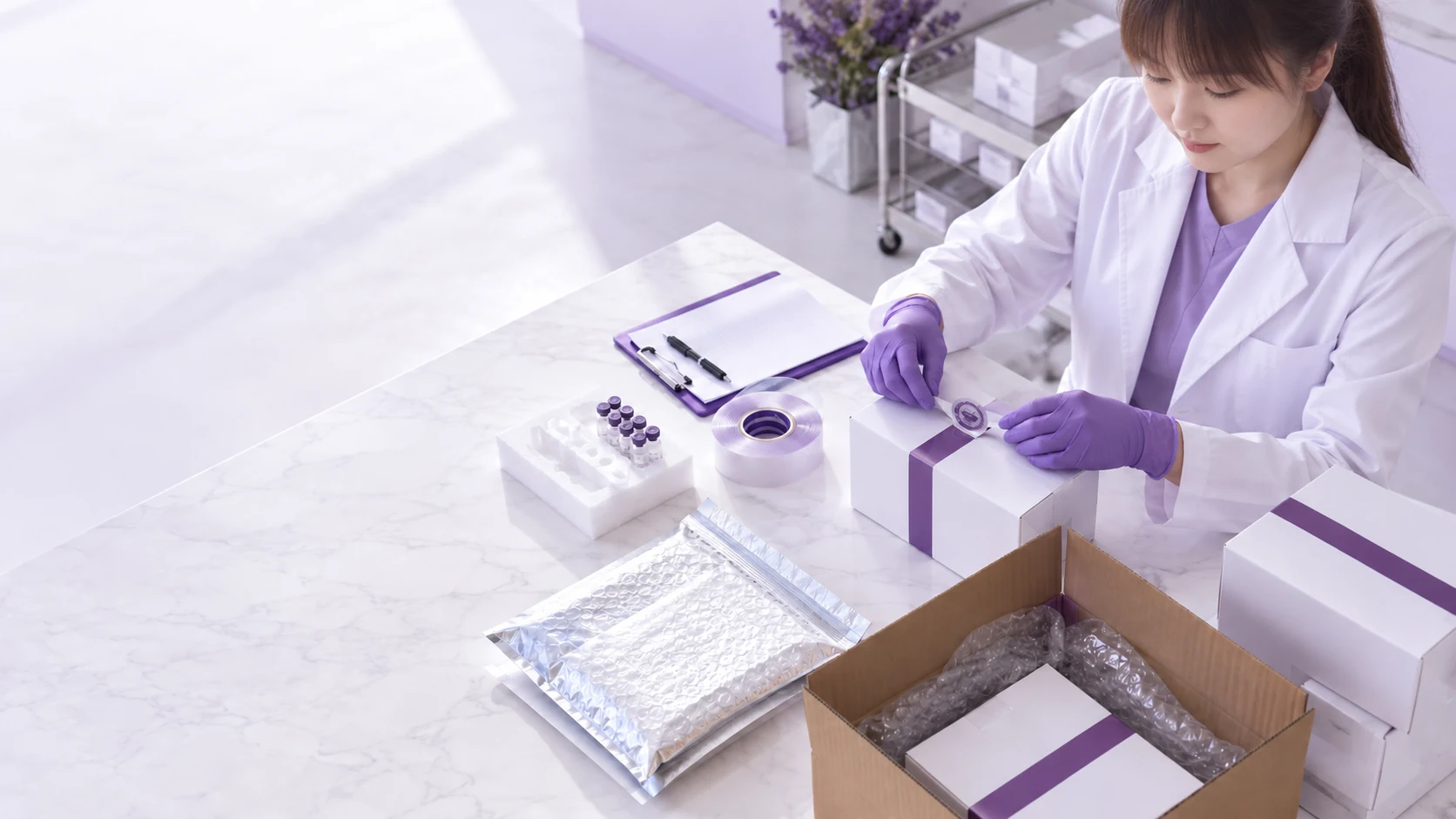 Tamper-evident seal packaging concept — project illustration