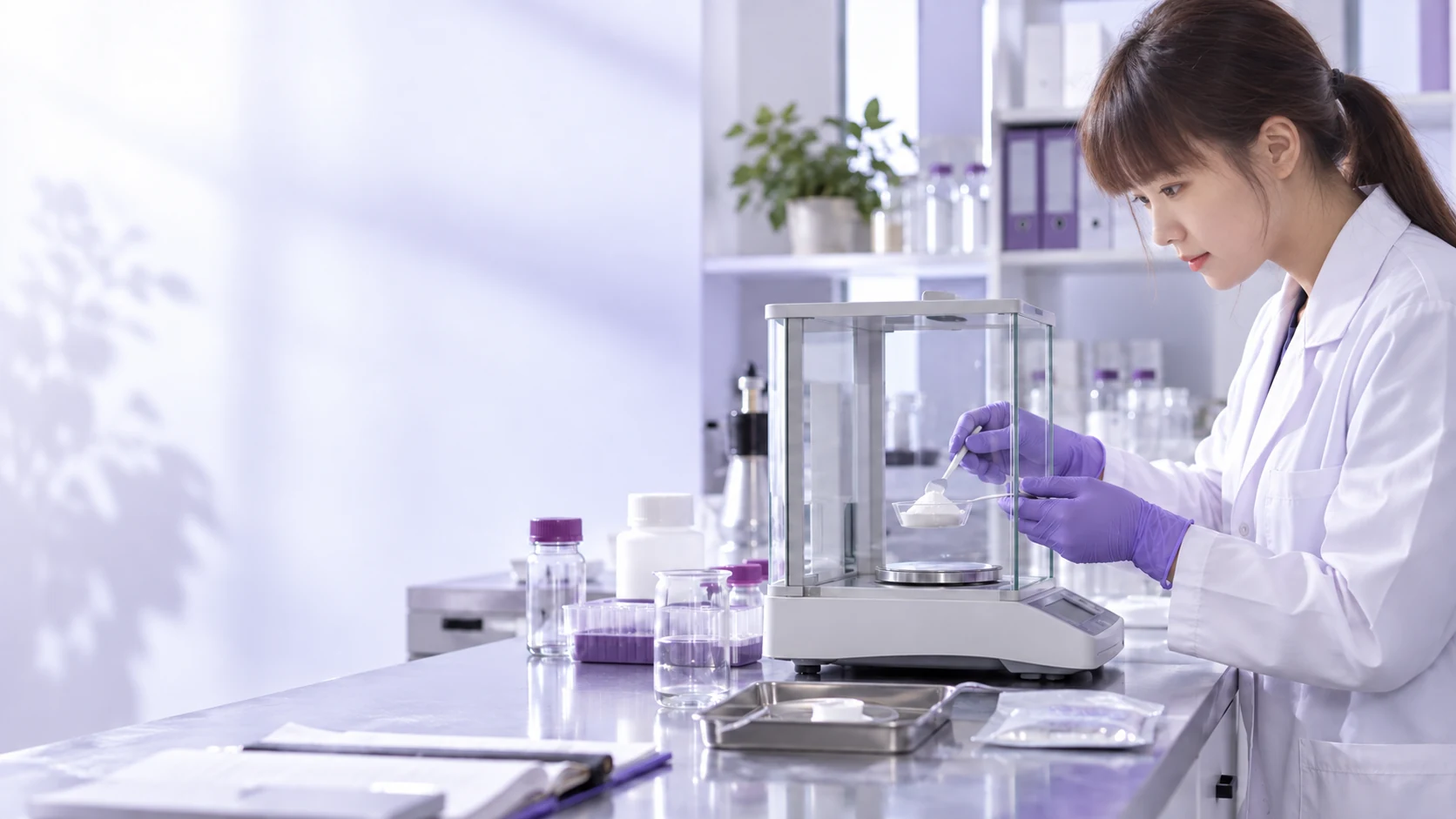 Precision analytical balance — project illustration