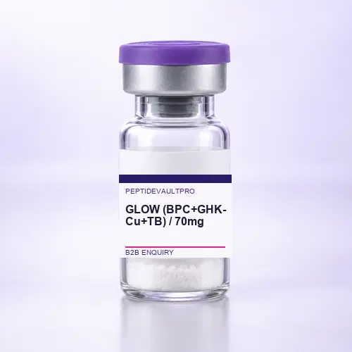 GLOW (BPC+GHK-Cu+TB) · 70mg product presentation