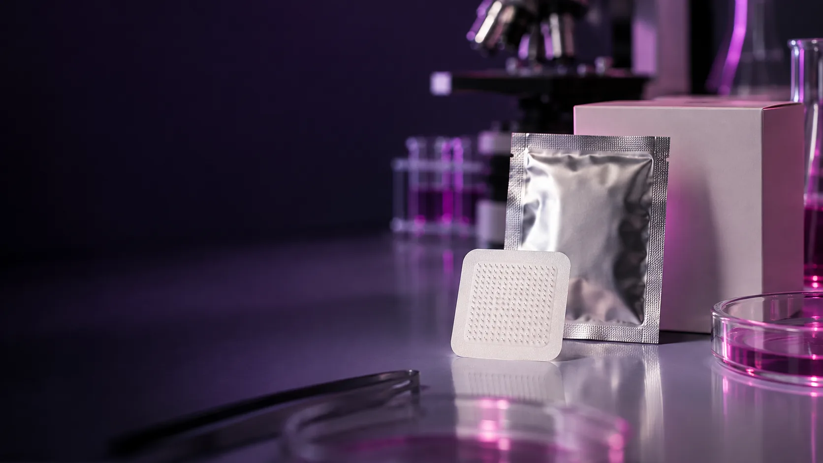 Dissolving microneedle patch concept