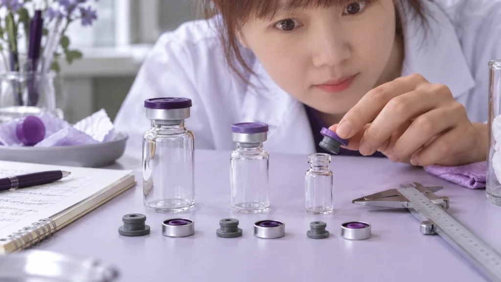 Choosing a vial for lyophilized powder — editorial illustration